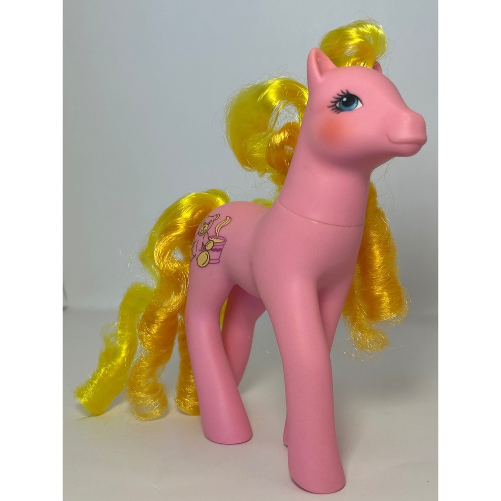 My Little Pony G1 GOLDILOCKS Sweetheart Sisters Mail Order 1988 Pink Bear Bowl